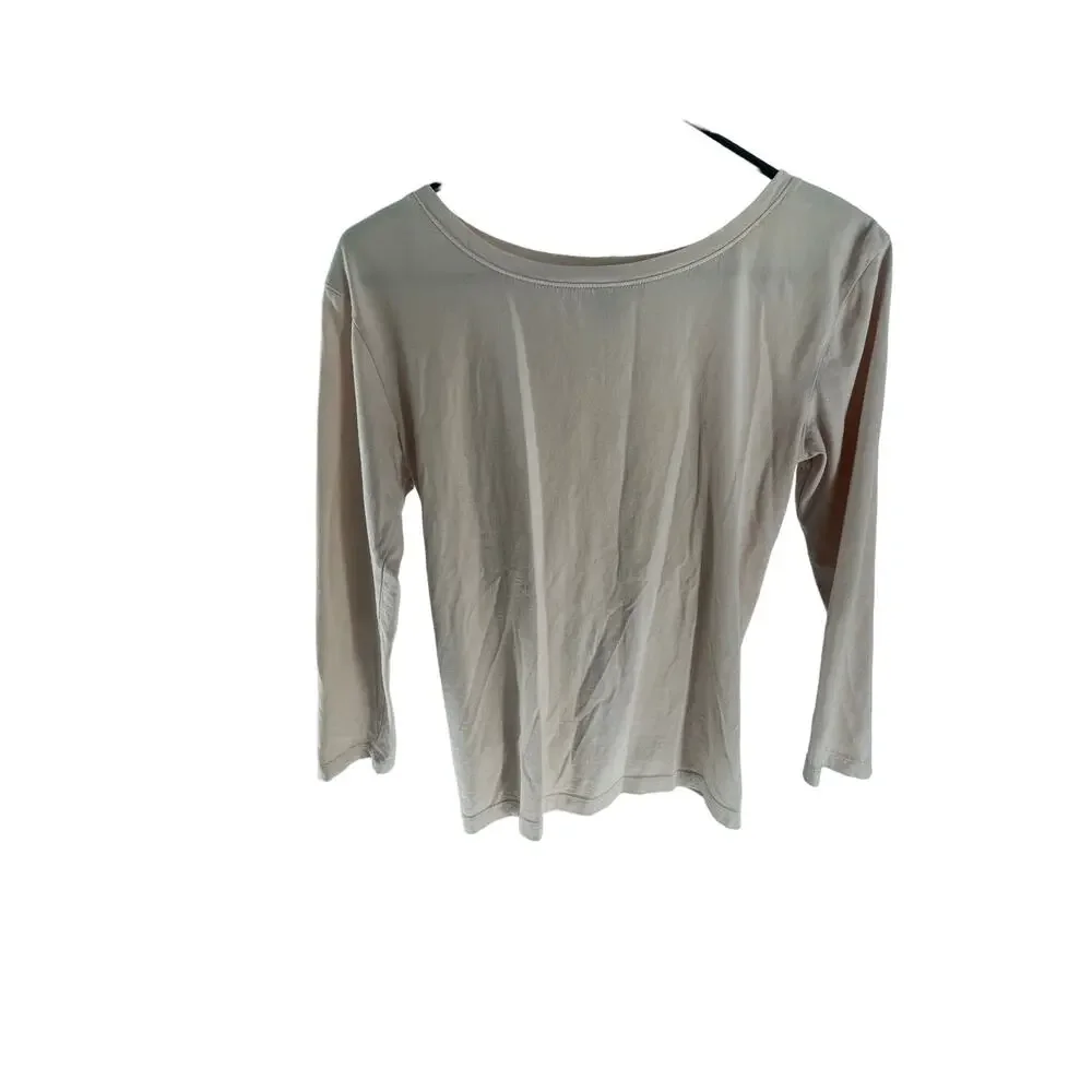 J. Crew Pink Long Sleeve Twist Knot Back T-Shirt Women's Size XS